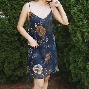 Kendall & Kylie floral slip dress